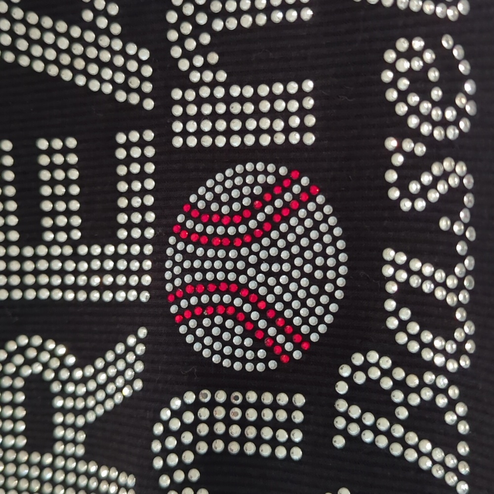 🌸 BLING BLING BASEBALL MOM RACERBACK TEE - Picture 3 of 3